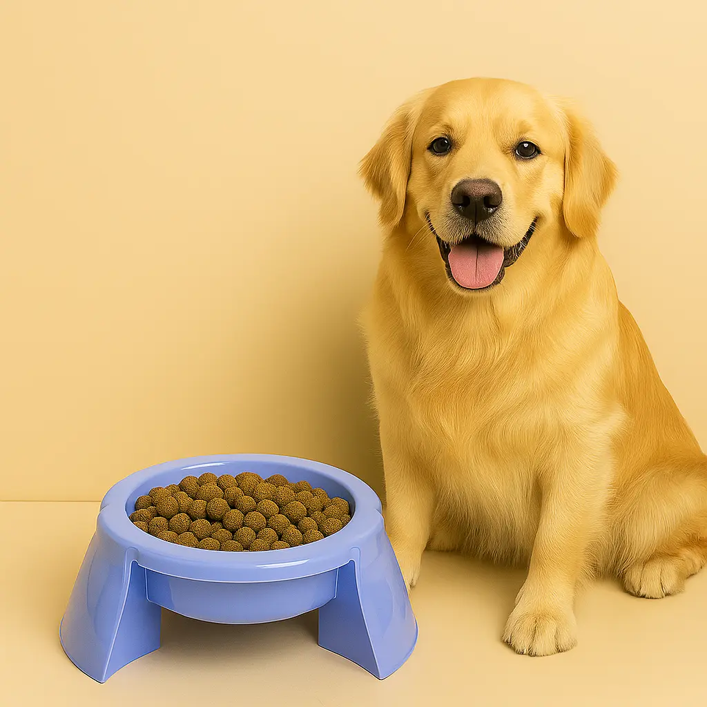 plastic dog feeder